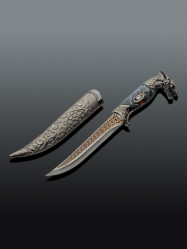 IMG 2 (1) Roaring Dragon Medieval Dagger - Image 2