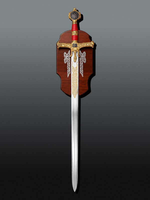IMG 15 Impressive King Solomon 47" Sword with Display Plaque - Image 5