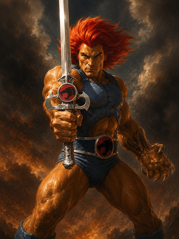 Lion-O holding his thundercats sword Lion-O holding his thundercats sword
