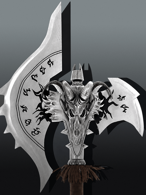 Two-Handed WOW 1:1 Shadowmourne Metal Replica Axe - Image 2
